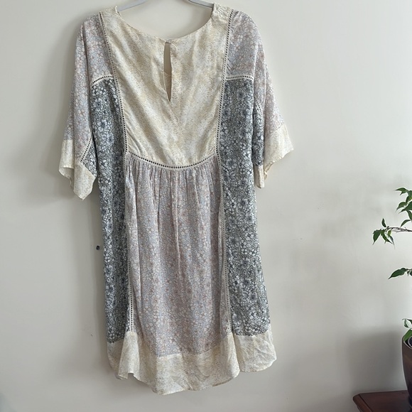 Sundance Short and Sweet Dress Lace Crochet Patchwork Floral Boho mix pattern S - Picture 6 of 7